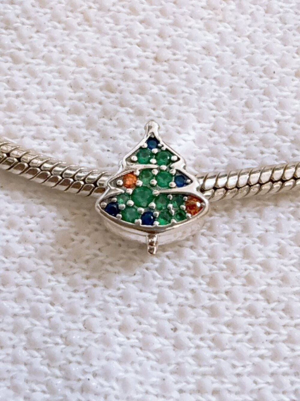 Sparkling Christmas Tree Charm For Pandora Bracelet